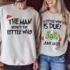 A Little Who Is Due Grinchmas Couples Matching Christmas Shirts