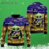 Baby Yoda Baltimore Ravens Christmas Sweater 3 3