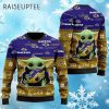 Baby Yoda Baltimore Ravens Christmas Sweater 4 4