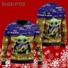 Baby Yoda Baltimore Ravens Christmas Sweater 5 5