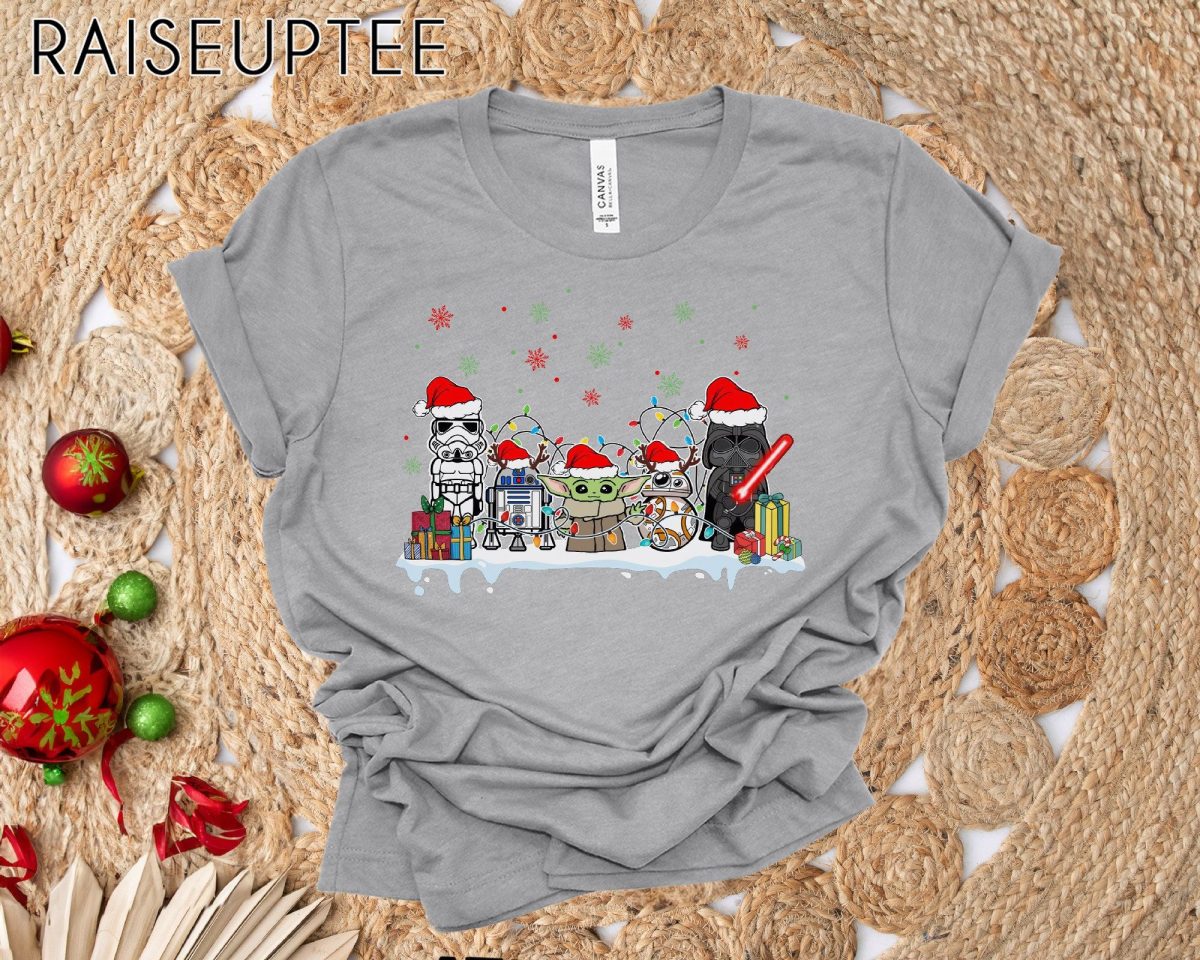 Baby Yoda and Friends Star Wars Christmas Shirts3