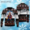 Bear Drinking Busch Light Beer Christmas Ugly Sweater 4 4