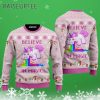 Believe In Magic Pink Unicorn Christmas Sweater 3 3