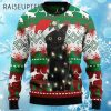 Black Cat Light Christmas Ugly Christmas Sweater 4 4