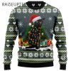 Black Cat Merry And Bright Ugly Christmas Sweaters 2 2