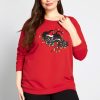 Black Cat Ugly Christmas Sweaters For Plus Size Women