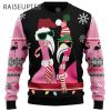 Candy Cane Flamingo Christmas Ugly Sweater 2 2