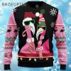 Candy Cane Flamingo Christmas Ugly Sweater 4 4