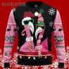 Candy Cane Flamingo Christmas Ugly Sweater 5 5