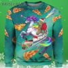 Cat Riding 3D Unicorn Ugly Christmas Sweater 3 3