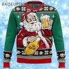 Cheers to Santa And Beer Ugly Christmas Sweater