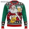 Cheers to Santa And Beer Ugly Christmas Sweater