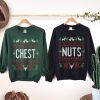 Chest Nuts Funny Ugly Christmas Sweater For Couples Couple Matching Party OutfitChest4