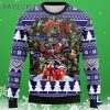 Christmas Tree Baltimore Ravens Ugly Christmas Sweater 3 3