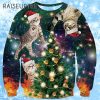 Christmas Tree Cat Ugly Christmas Sweater 1 1