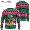 Christmas Tree Ugly Christmas Sweater With Flamingos 2 2