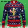 Columbus Blue Jackets Grinch Ugly Funny Christmas Sweaters 3 3