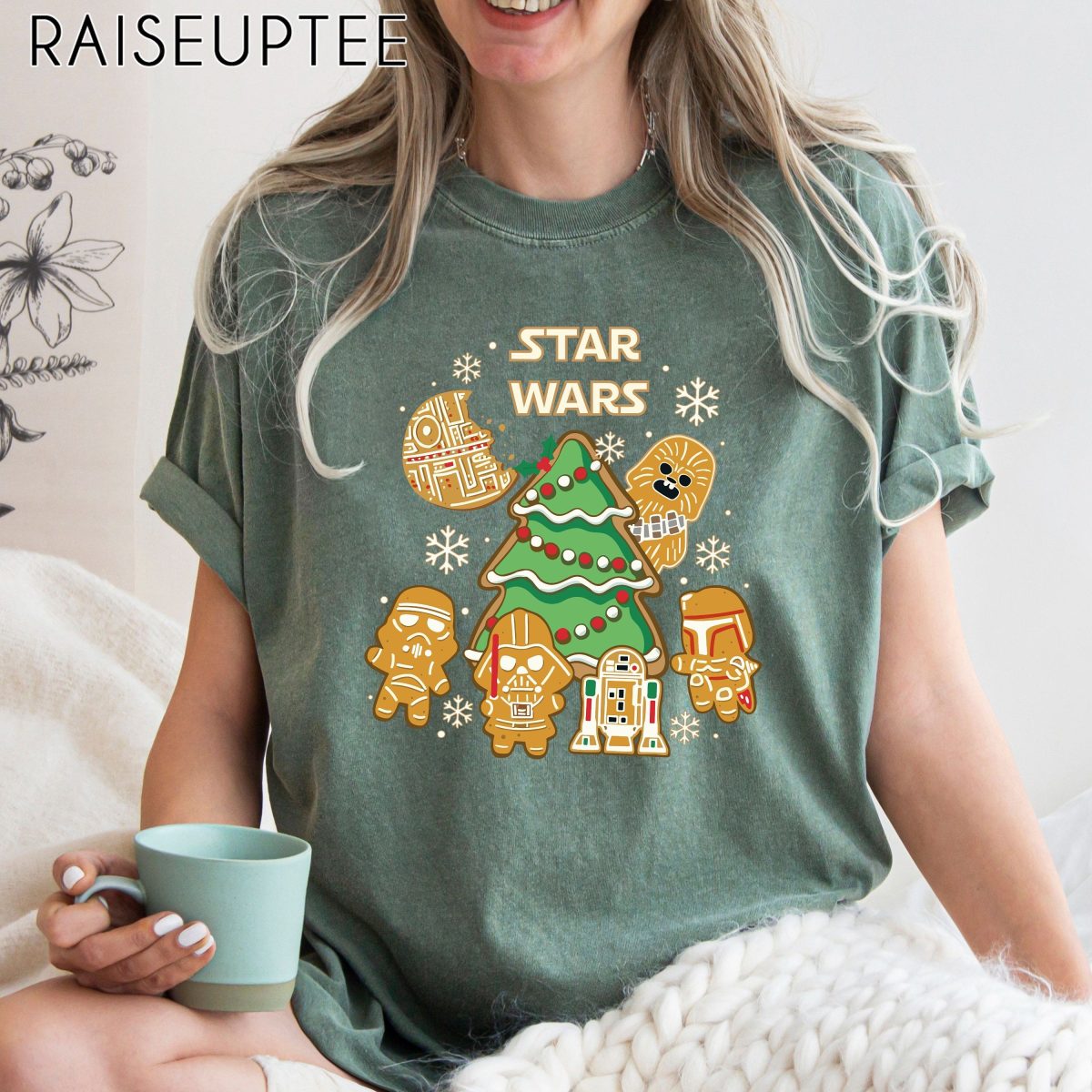 Comfort Colors(r) Star Wars Gingerbread Shirt Christmas Gingerbread T Shirt Christmas Cookie Shirt Christmas Tree Shirt Star Wars Gift 3 scaled