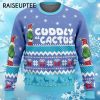 Cuddly as a Cactus Ugly Grinch Christmas Sweaters 4 4