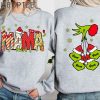 Custom Christmas Mama Kids Names Sweatshirt Christmas Grinch Mama CrewneckGrinchmas Grandma Gift SweatshirtStunk Stink Stank Mama Sweater 3