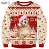 Cute Golden Retriever Dog Ugly Christmas Sweater 2 2