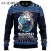 Dadacorn Protector Of My Unicorn 3D Ugly Christmas Sweater 2 2