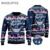 Disney Alice In Wonderland Ugly Cheshire Cat Smile Ugly 3D Sweater 2 2