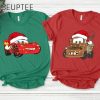 Disney Cars Christmas Shirt Lightning Mcqueen Xmas Shirt Disney Couples Christmas Shirts