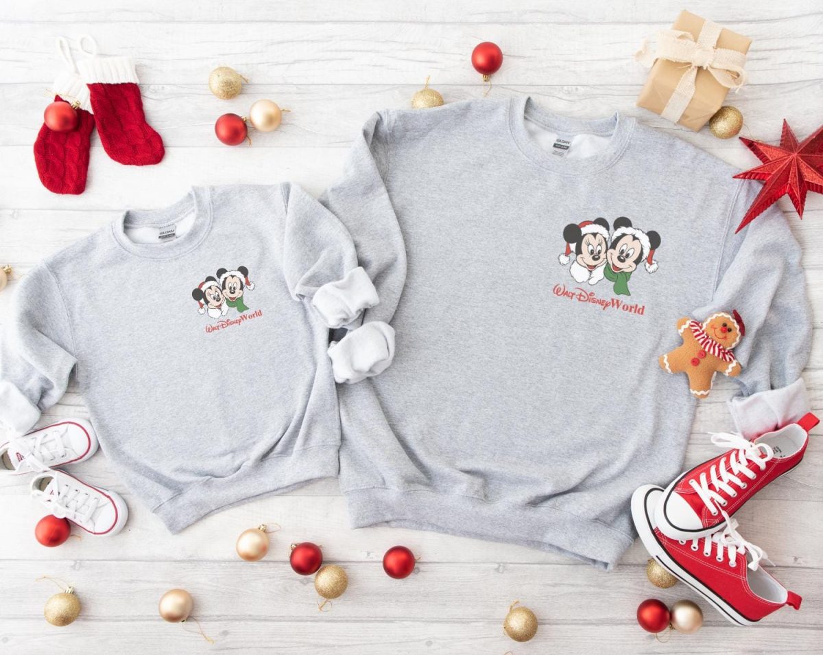 Disney Merriest Place In The World Christmas Sweatshirt Christmas Mickey Hoodie Christmas Youth Sweatshirt Christmas Toddler Sweater 2