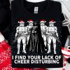 Disney Star Wars Christmas Shirt I Find Your Lock Of Cheer Disturbing Shirt Funny Darth Vader Christmas Shirt Birthday Boy Shirt 2