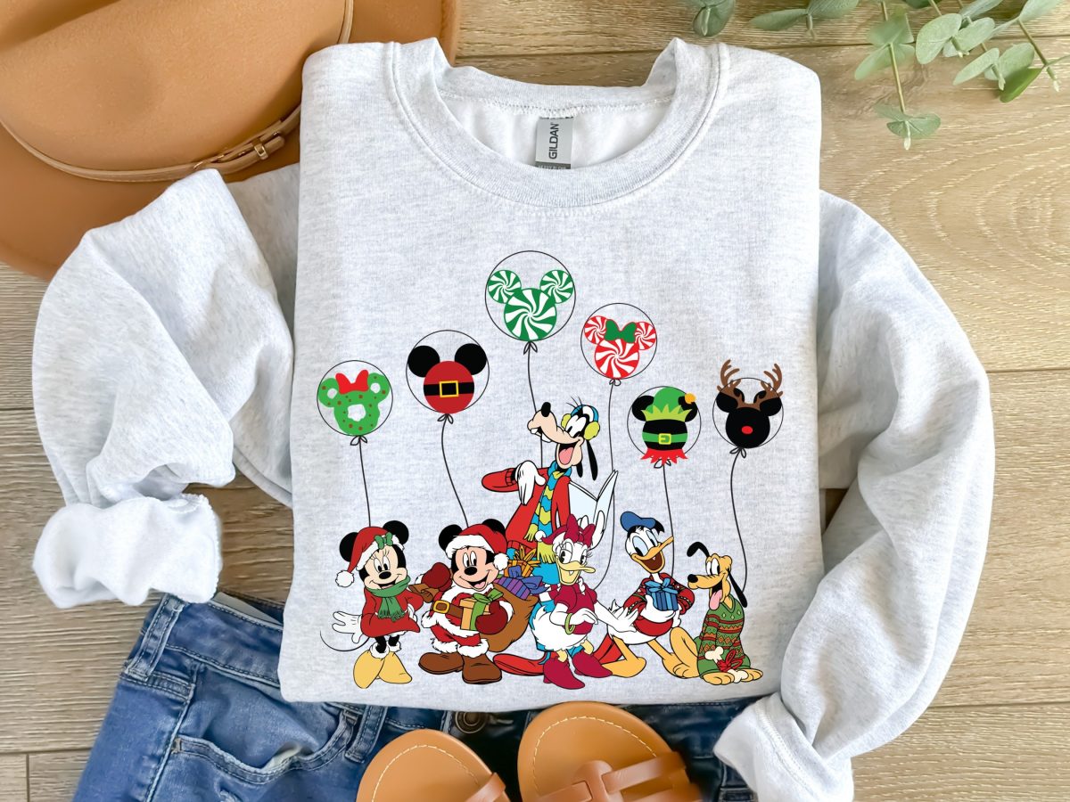 Disney World Mickey And Friends Christmas Sweatshirt Christmas Mickey Mouse TShirt Christmas Family Disney Vacation Sweater Xmas Gift 1 scaled