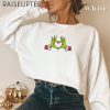 Embroidered Grinch Christmas Heart Sweatshirt Grinch Love Sweatshirt Christmas Grinch Crewnecks Christmas Family 2024 Sweatshirts 3 1