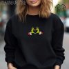 Embroidered Grinch Christmas Heart Sweatshirt Grinch Love Sweatshirt Christmas Grinch Crewnecks Christmas Family 2024 Sweatshirts 4 1