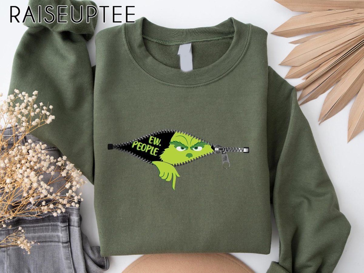 Ew People Sweatshirt Grinch Sweatshirt Grinchmas Sweatshirt Christmas Grinch Shirt Christmas Funny Grinch Sweatshirt Ew People Shirt 2