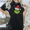 Faux Glitter Grinch Face Sweatshirt Christmas Womens Shirt Grinchmas Graphic Tee Holiday Tee Christmas Womens Grinch Tee Gift for Mom 9