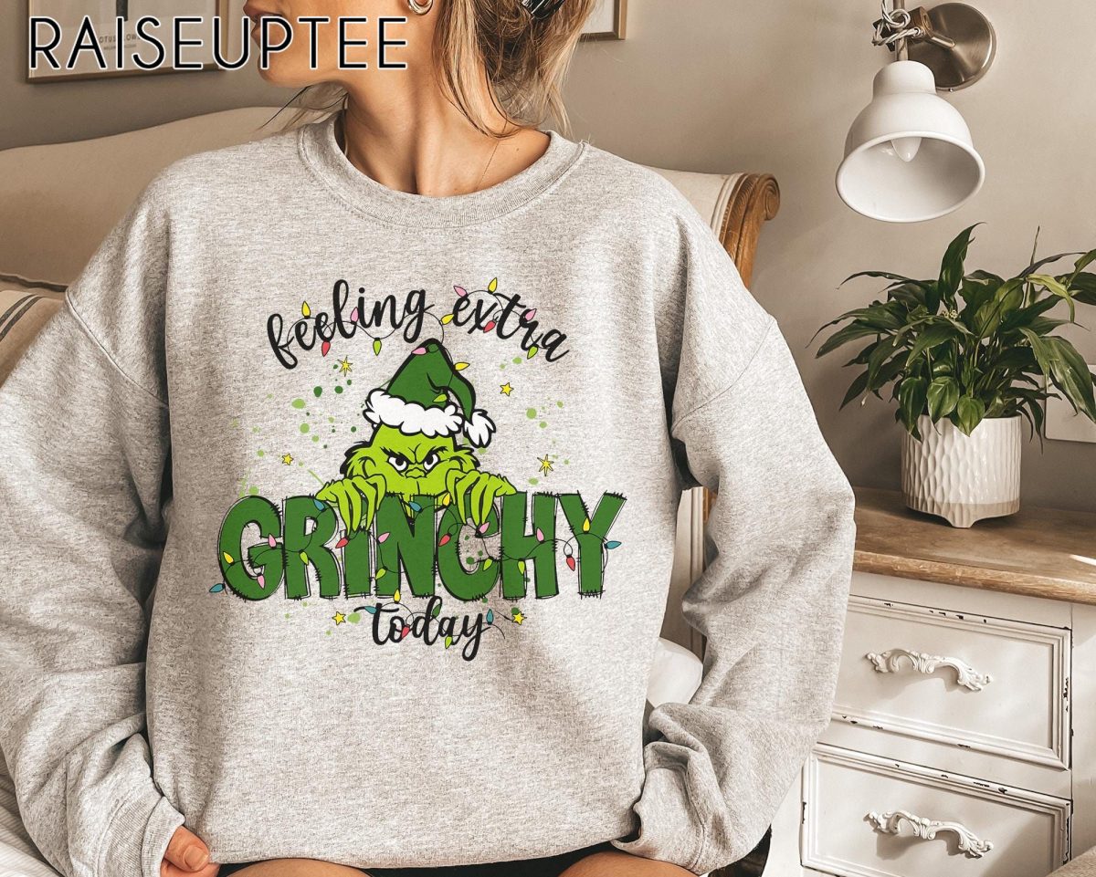 Feeling Extra Grinchy Today Christmas Sweatshirt Funny Grinch Shirt Grinch Sweatshirt Grinchmas Sweatshirt Christmas Tee Christmas Gift 2 1