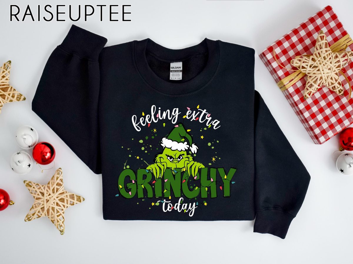 Feeling Extra Grinchy Today Christmas Sweatshirt Funny Grinch Shirt Grinch Sweatshirt Grinchmas Sweatshirt Christmas Tee Christmas Gift 3 1 scaled