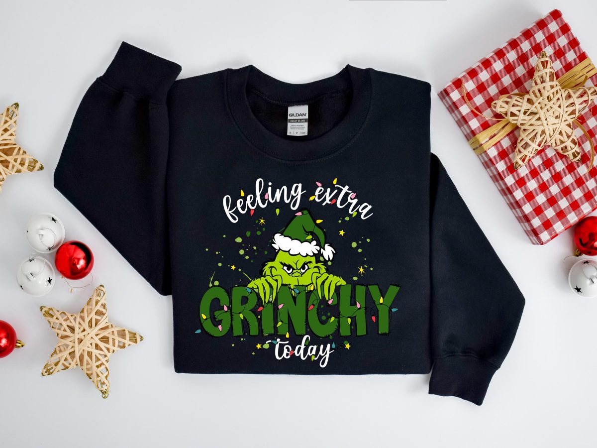 Feeling Extra Grinchy Today Christmas Sweatshirt Funny Grinch Shirt Grinch Sweatshirt Grinchmas Sweatshirt Christmas Tee Christmas Gift 3 scaled