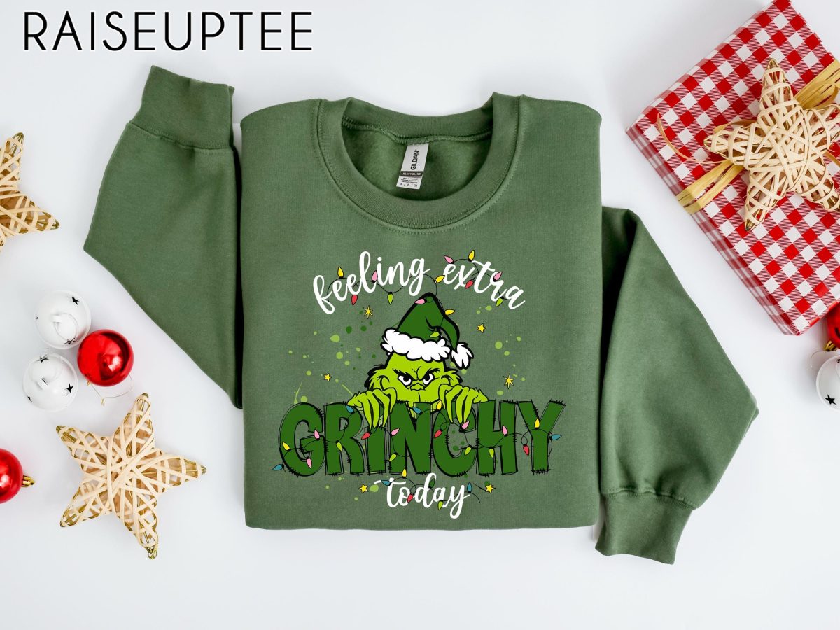 Feeling Extra Grinchy Today Christmas Sweatshirt Funny Grinch Shirt Grinch Sweatshirt Grinchmas Sweatshirt Christmas Tee Christmas Gift 4 1 scaled