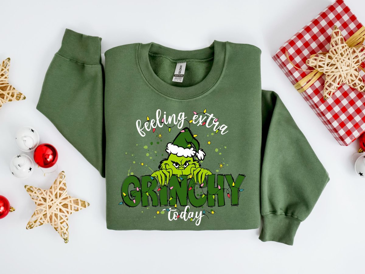 Feeling Extra Grinchy Today Christmas Sweatshirt Funny Grinch Shirt Grinch Sweatshirt Grinchmas Sweatshirt Christmas Tee Christmas Gift 4 scaled