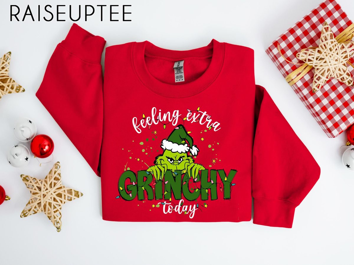 Feeling Extra Grinchy Today Christmas Sweatshirt Funny Grinch Shirt Grinch Sweatshirt Grinchmas Sweatshirt Christmas Tee Christmas Gift 5 1 scaled