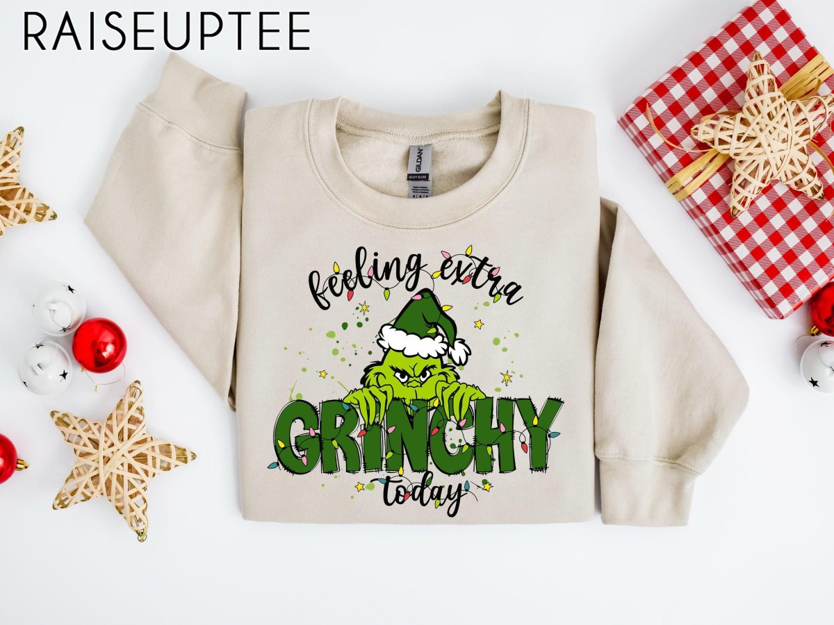 Feeling Extra Grinchy Today Christmas Sweatshirt Funny Grinch Shirt Grinch Sweatshirt Grinchmas Sweatshirt Christmas Tee Christmas Gift 6 1 scaled