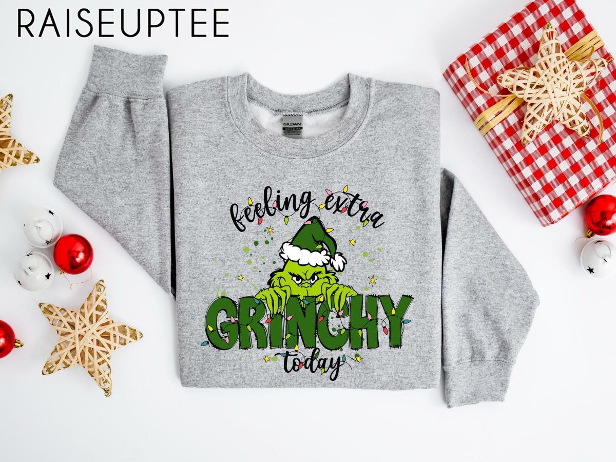 Feeling Extra Grinchy Today Christmas Sweatshirt Funny Grinch Shirt Grinch Sweatshirt Grinchmas Sweatshirt Christmas Tee Christmas Gift 7 1 scaled