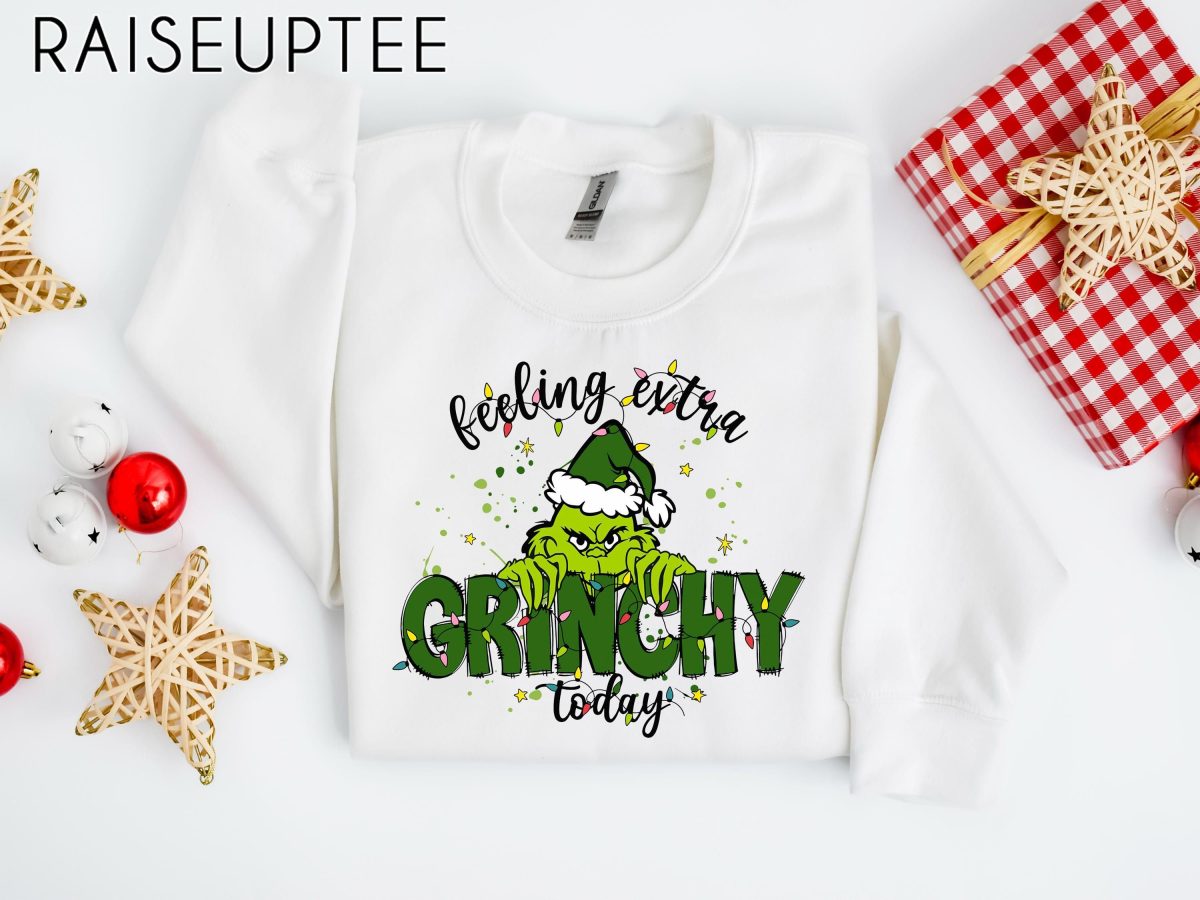 Feeling Extra Grinchy Today Christmas Sweatshirt Funny Grinch Shirt Grinch Sweatshirt Grinchmas Sweatshirt Christmas Tee Christmas Gift 8 1 scaled