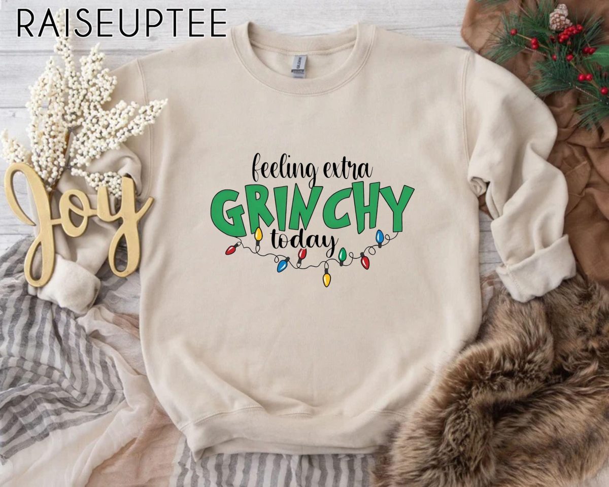 Feeling Extra Grinchy Today Christmas Sweatshirt Grinch Sweatshirt Grinch Christmas Grinch Crewneck Grinch Gifts Merry Grinchmas 1 scaled