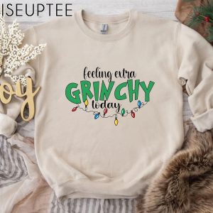 Feeling Extra Grinchy Today Christmas Sweatshirt Grinch Sweatshirt Grinch Christmas Grinch Crewneck Grinch Gifts Merry Grinchmas 1