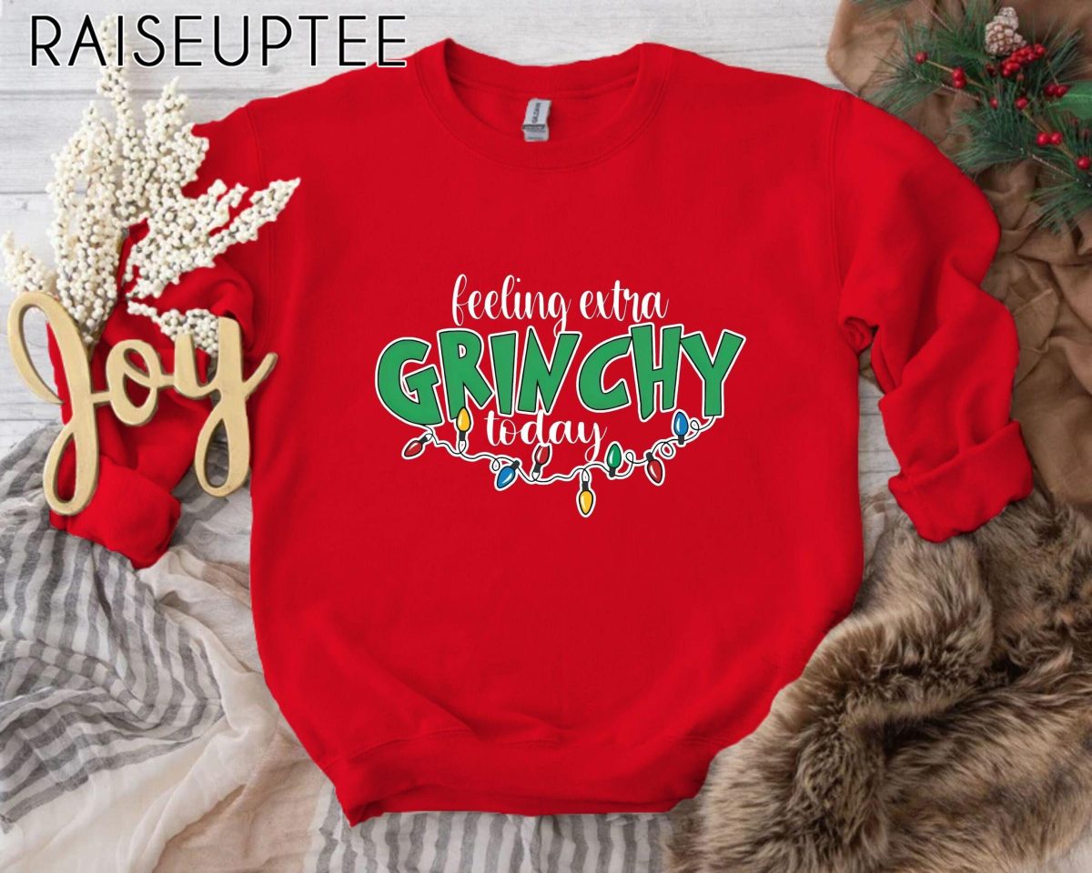 Feeling Extra Grinchy Today Christmas Sweatshirt Grinch Sweatshirt Grinch Christmas Grinch Crewneck Grinch Gifts Merry Grinchmas 2 scaled