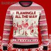 Flamingle All The Way Ugly Christmas Sweater With Flamingos 5 5