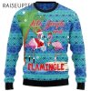 Flamingle Let's Jingle Ugly Christmas Sweater With Flamingos 2 2