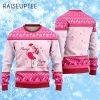 Flamingo Playing Guitar Ugly Christmas Sweater Pink Flamingo 1 1